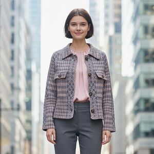 BeCool Women's Pink and Gray Jacket